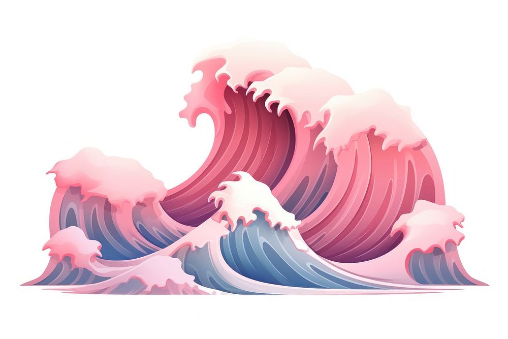Sea wave nature ocean art. AI generated Image by rawpixel.