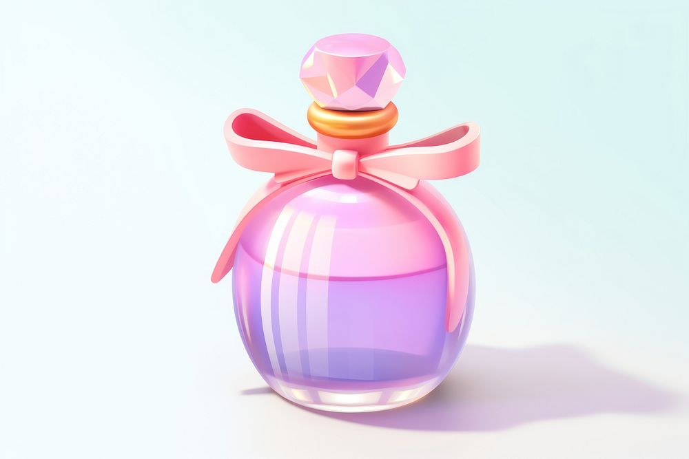 Perfume bottle purple accessories. AI generated Image by rawpixel.