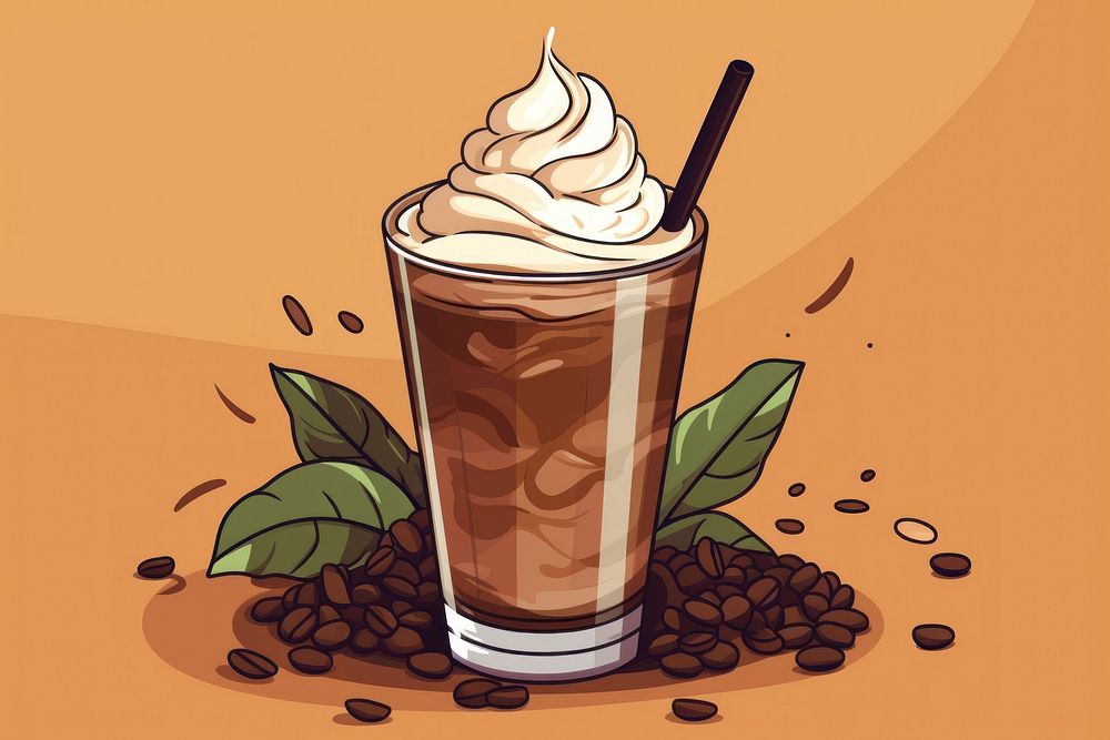 Dessert drink food refreshment. AI generated Image by rawpixel.
