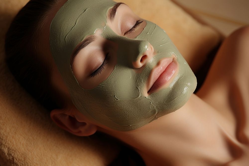 Face spa relaxation headshot. 