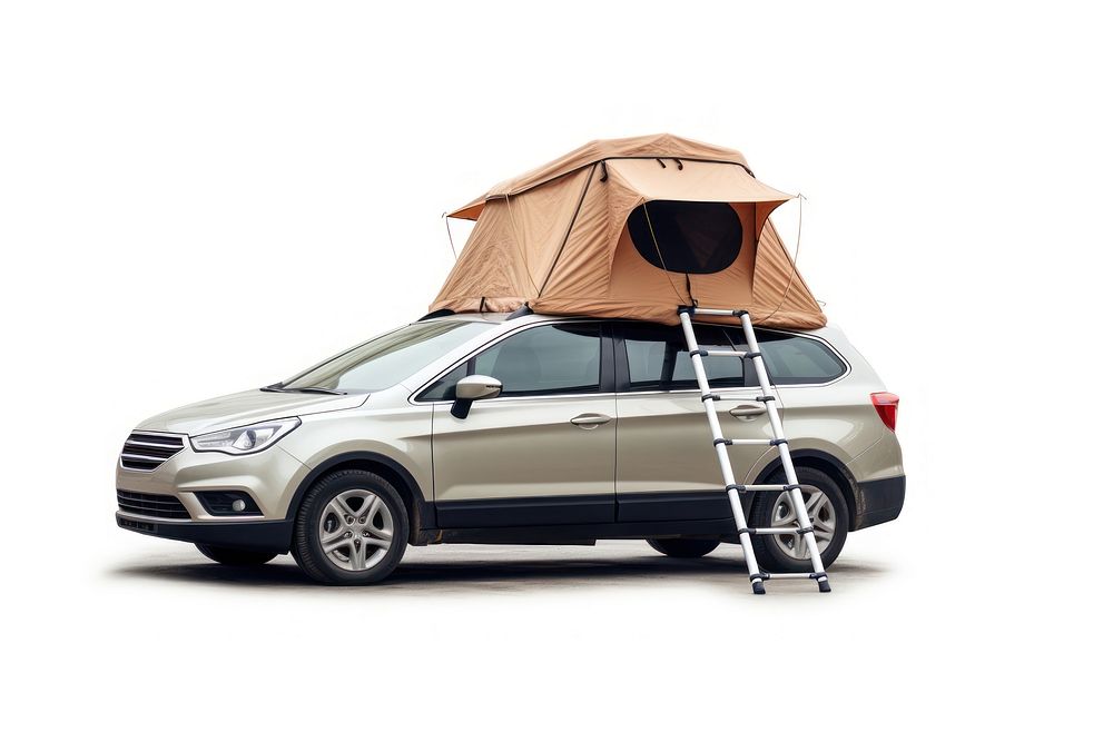 Camping tent car outdoors. AI generated Image by rawpixel.