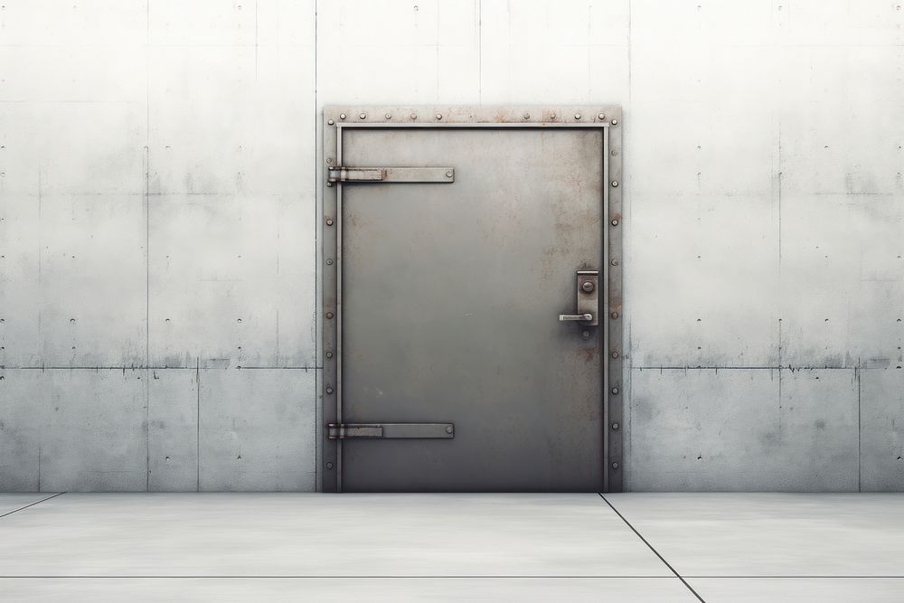 Metal door architecture protection. AI generated Image by rawpixel.