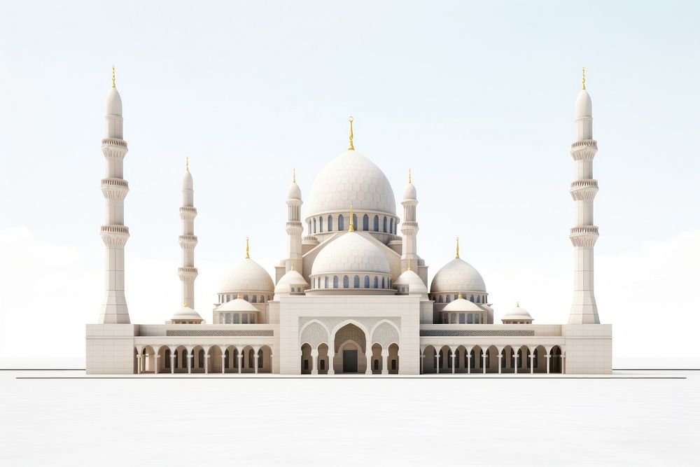 Architecture building mosque tower. AI generated Image by rawpixel.