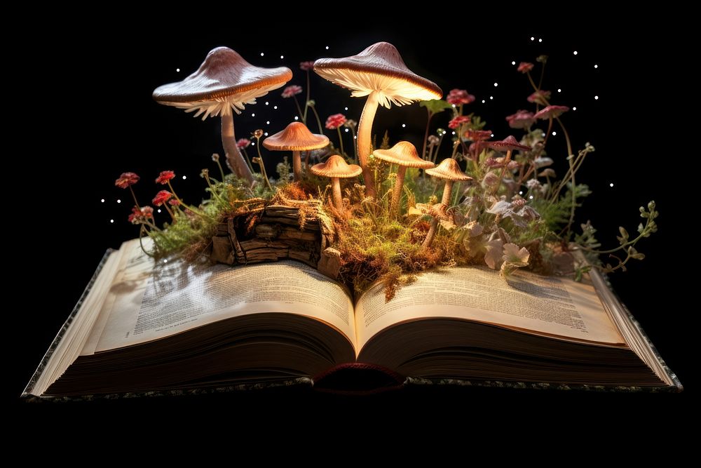 Mushroom flower book publication. 