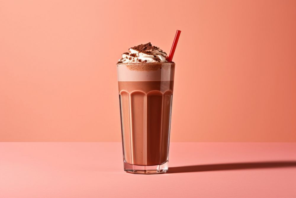Milkshake chocolate smoothie dessert. AI generated Image by rawpixel.