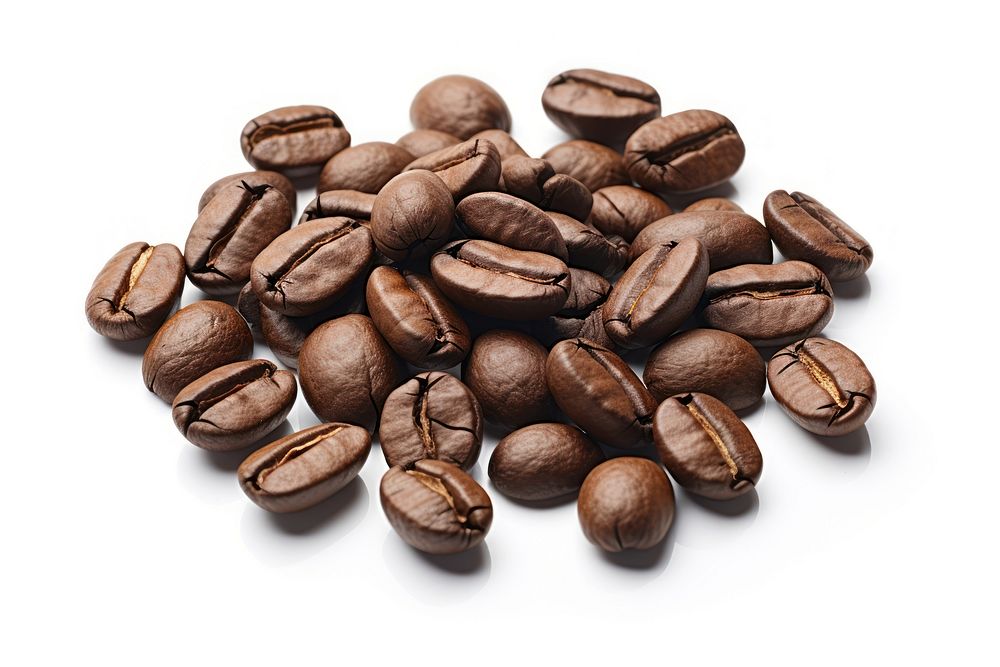 Coffee food white background coffee beans. AI generated Image by rawpixel.