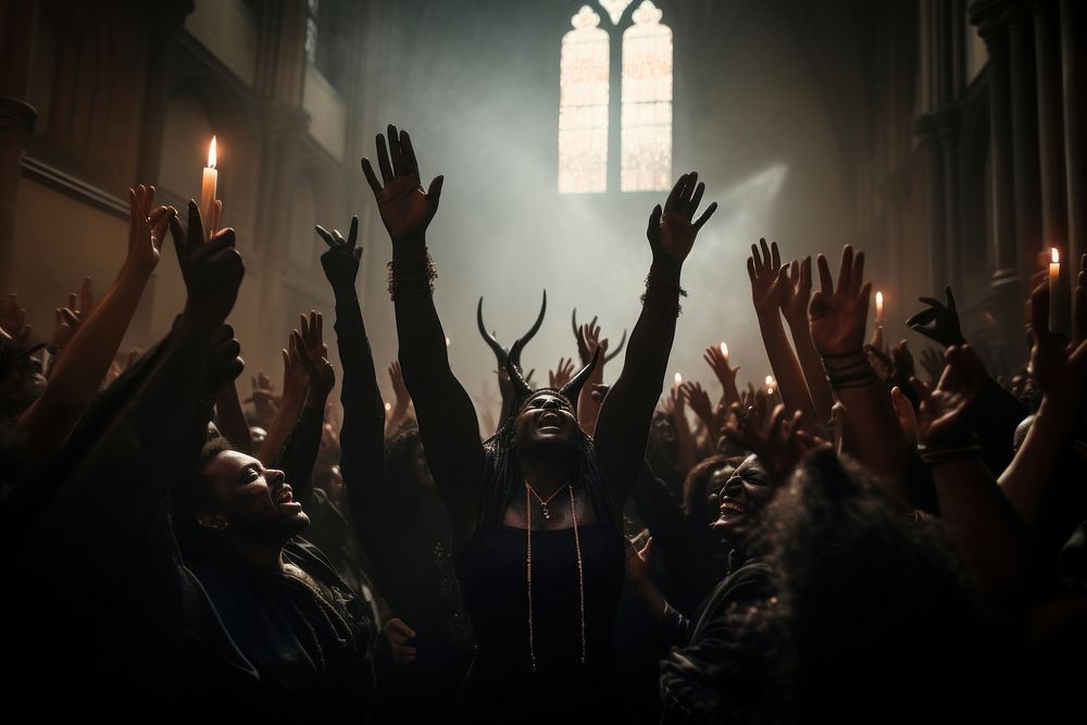 Worship concert people adult. AI generated Image by rawpixel.