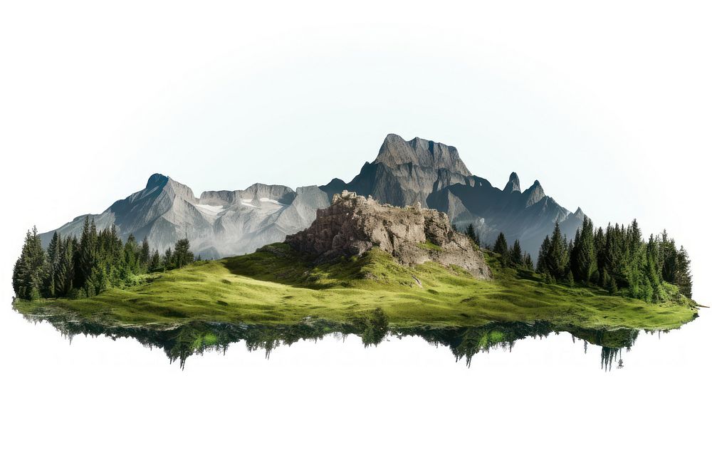 Landscape wilderness panoramic mountain. AI generated Image by rawpixel.