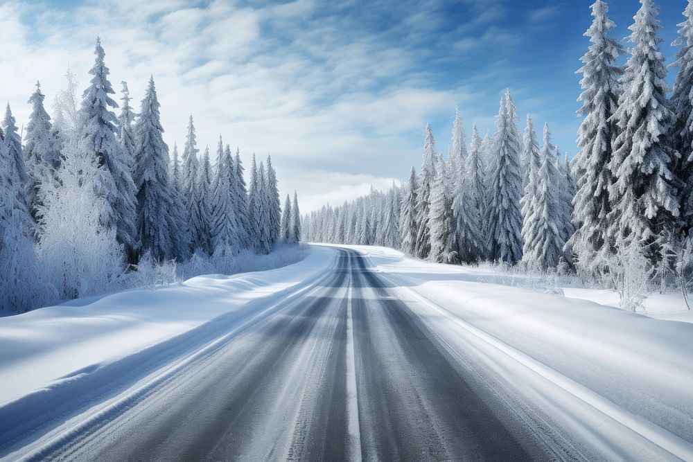 Road Landscape Panoramic Outdoors. 