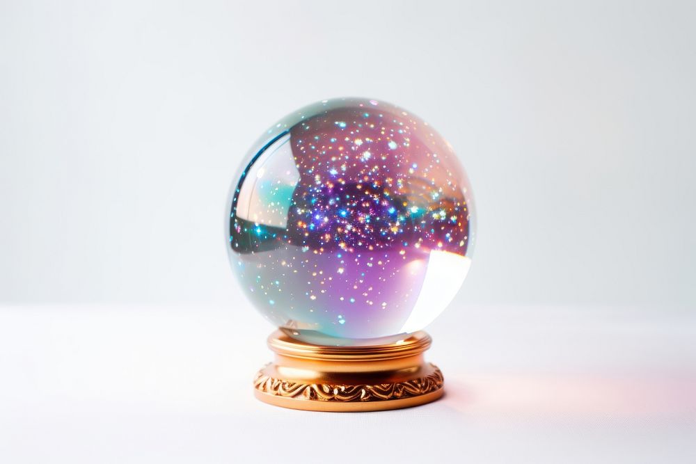 Jewelry crystal sphere space. 