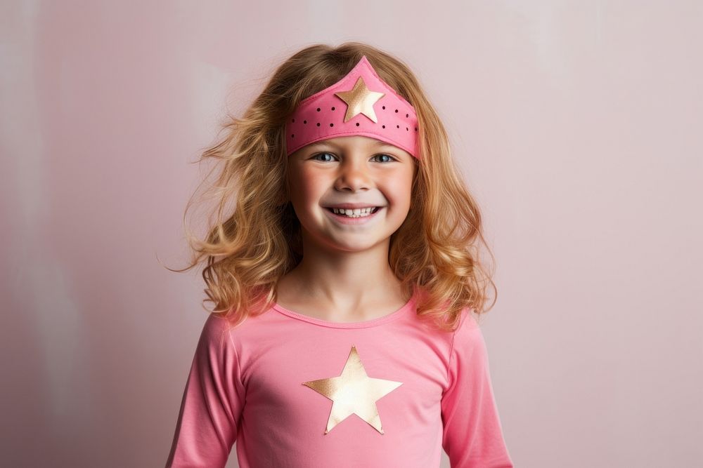 Portrait costume smile child. AI generated Image by rawpixel.
