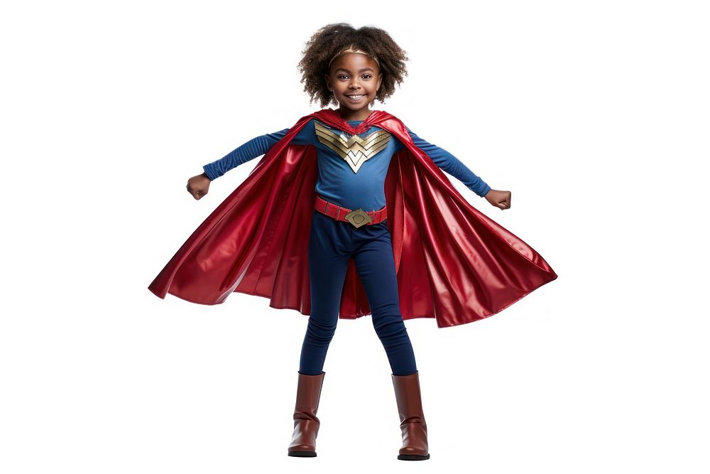 Costume superhero child girl. AI generated Image by rawpixel.