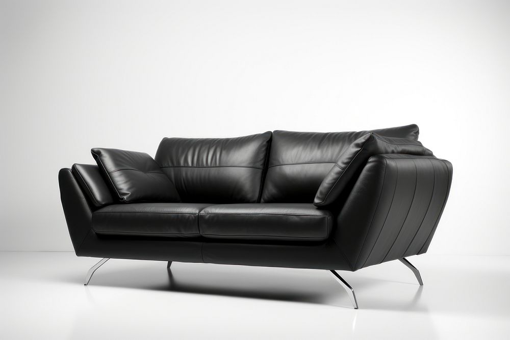 Furniture armchair cushion black. AI generated Image by rawpixel.