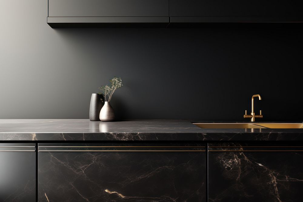 Furniture kitchen black sink. AI | Free Photo - rawpixel