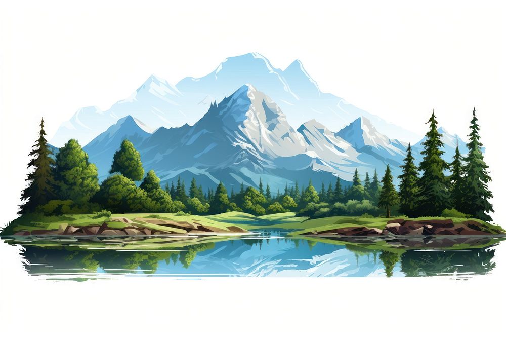 Landscape wilderness mountain outdoors. AI generated Image by rawpixel.