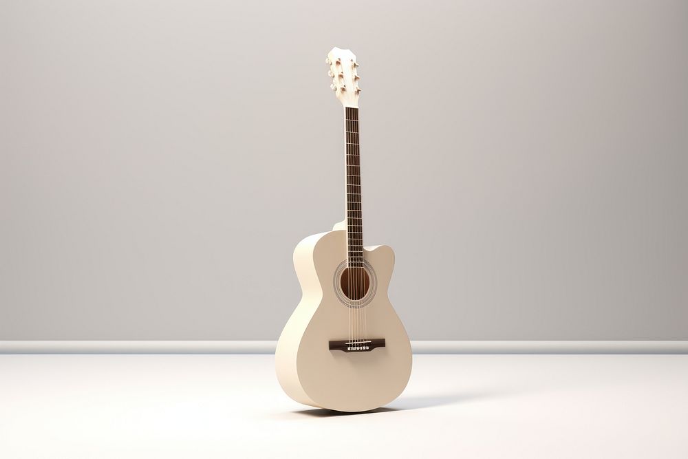 Guitar white performance string. AI generated Image by rawpixel.