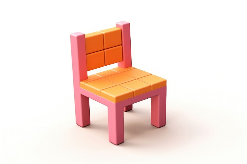 Chair toy furniture white background. AI generated Image by rawpixel.