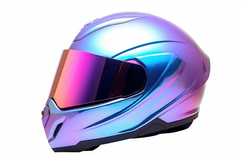 Helmet white background protection futuristic. AI generated Image by rawpixel.