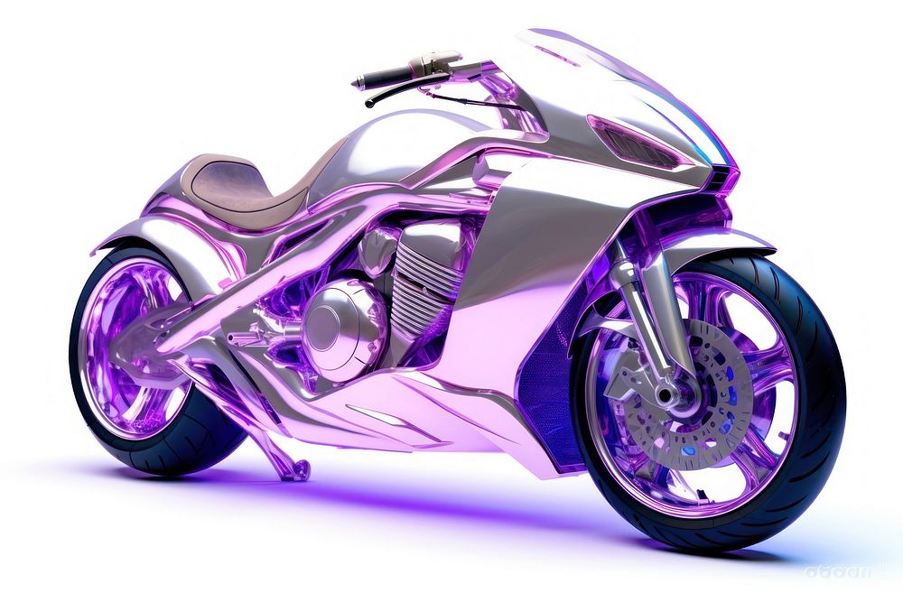 Motorcycle vehicle wheel white background. AI generated Image by rawpixel.