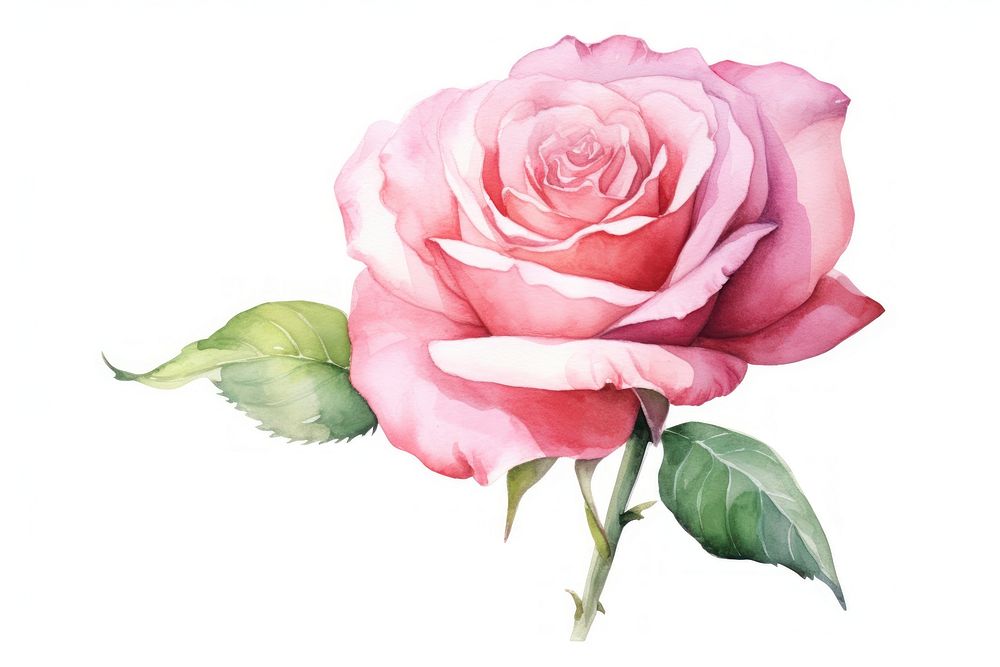 Flower rose plant pink. AI generated Image by rawpixel.