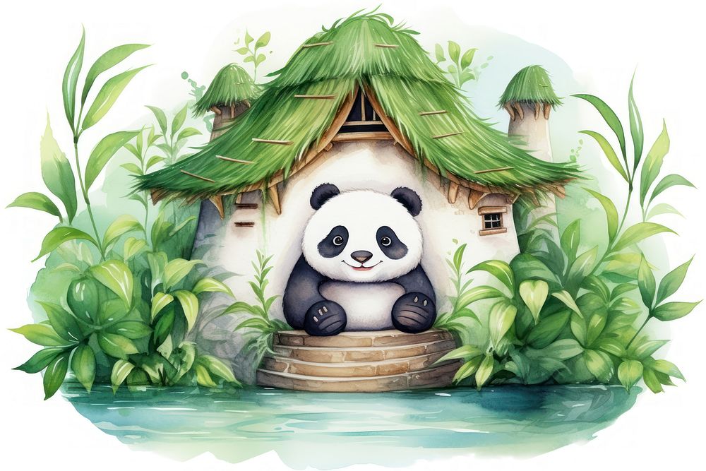 Mammal bamboo nature panda. AI generated Image by rawpixel.