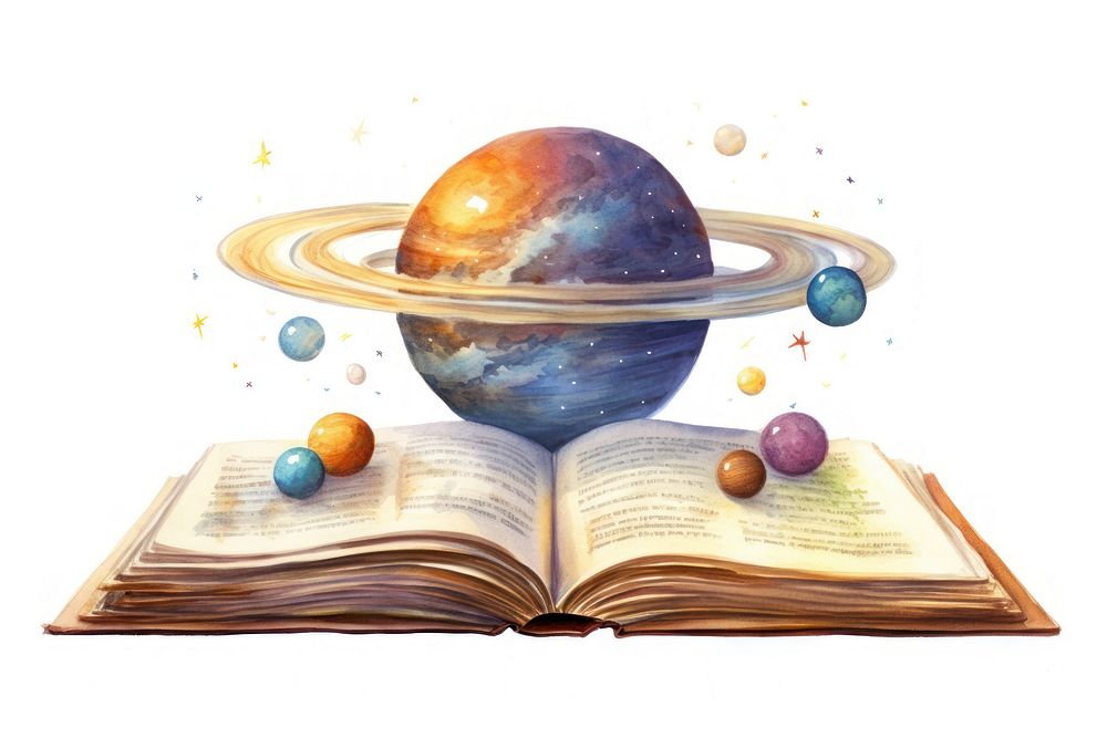 Book publication astronomy universe. AI generated Image by rawpixel.