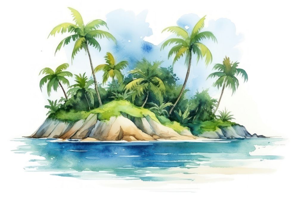 Land outdoors tropical tropics. AI generated Image by rawpixel.
