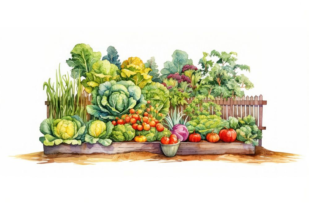 Vegetable garden plant food. AI generated Image by rawpixel.