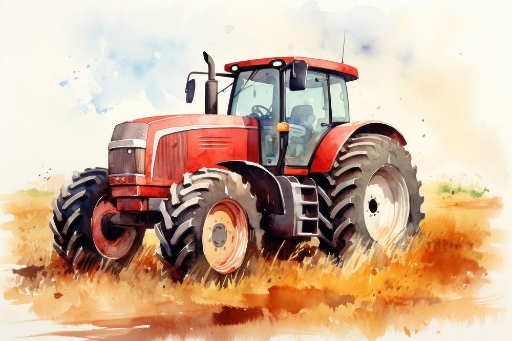 Agriculture outdoors tractor vehicle. 