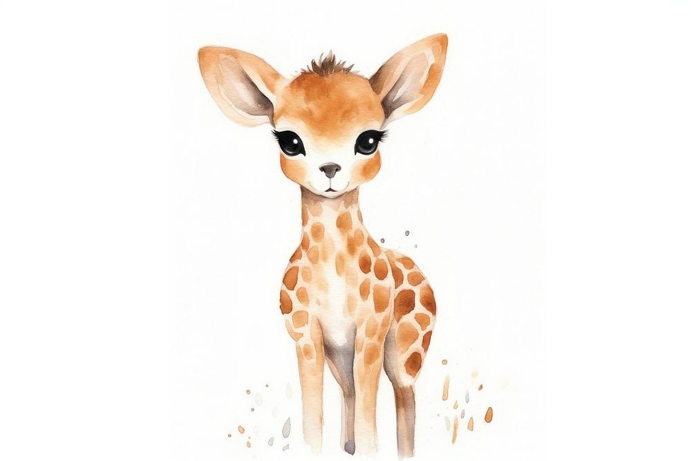 Animal wildlife giraffe mammal. AI generated Image by rawpixel.