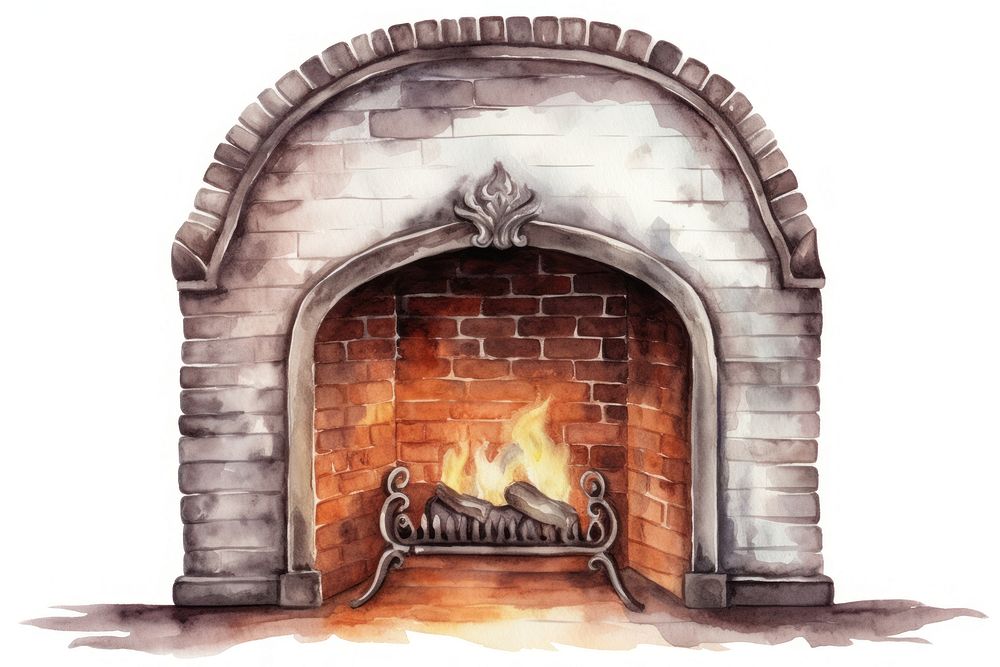 Fireplace hearth architecture protection. AI generated Image by rawpixel.