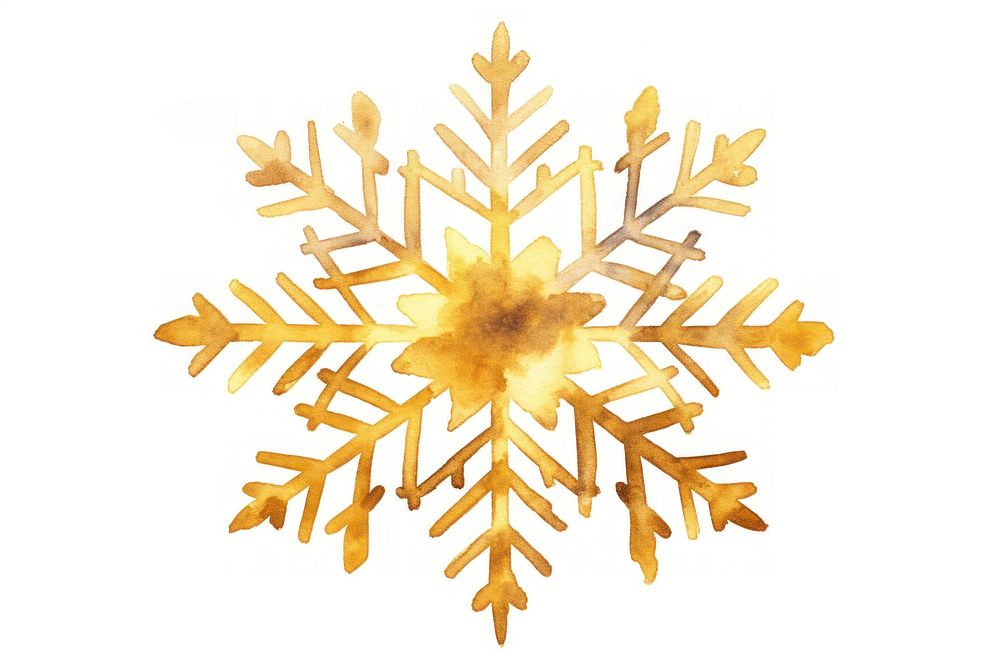 Snowflake gold celebration creativity. AI generated Image by rawpixel.