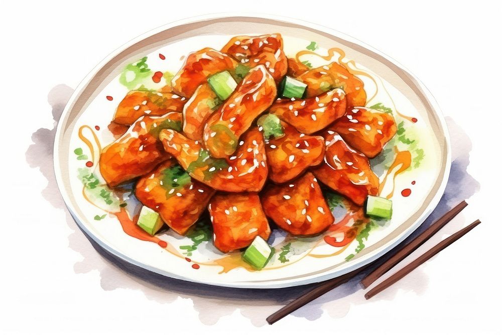 Food sesame plate meal. AI generated Image by rawpixel.