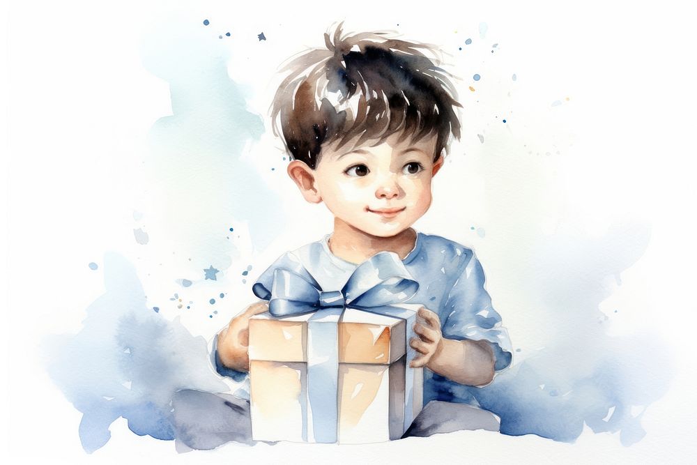 Birthday portrait paper baby. AI generated Image by rawpixel.