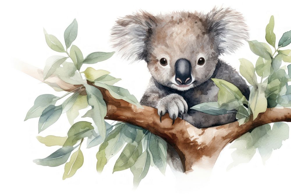 Koala wildlife mammal representation. 