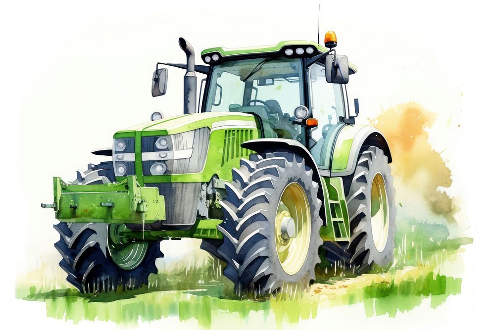 Agriculture tractor vehicle wheel. AI generated Image by rawpixel.
