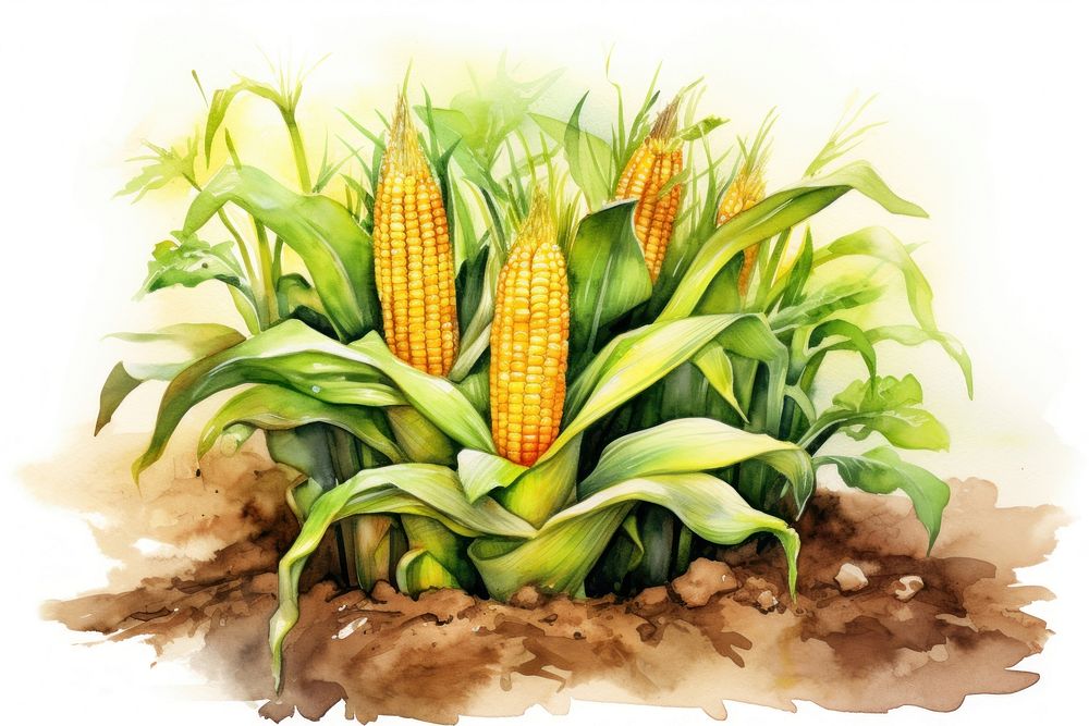 Agriculture plant corn food. AI generated Image by rawpixel.
