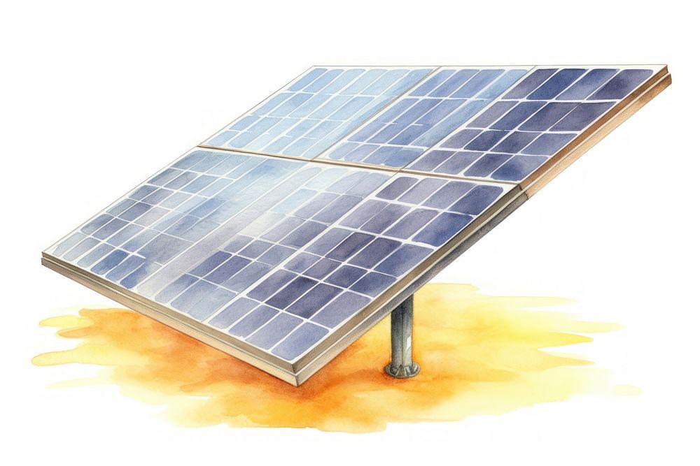 Solar panels electricity efficiency technology. AI generated Image by rawpixel.