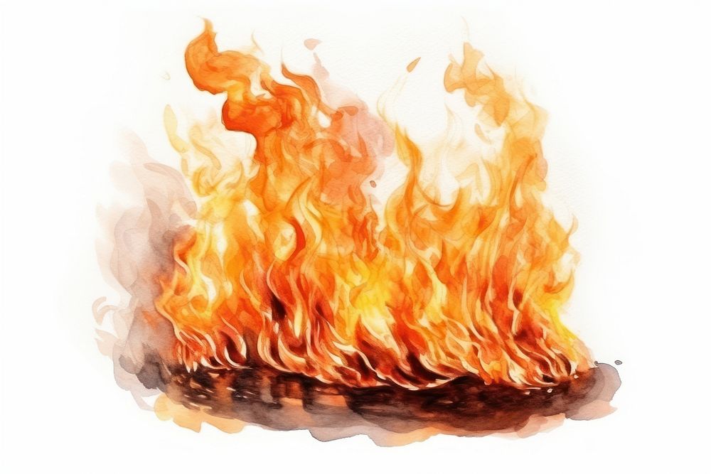 Fire bonfire destruction explosion. AI generated Image by rawpixel.