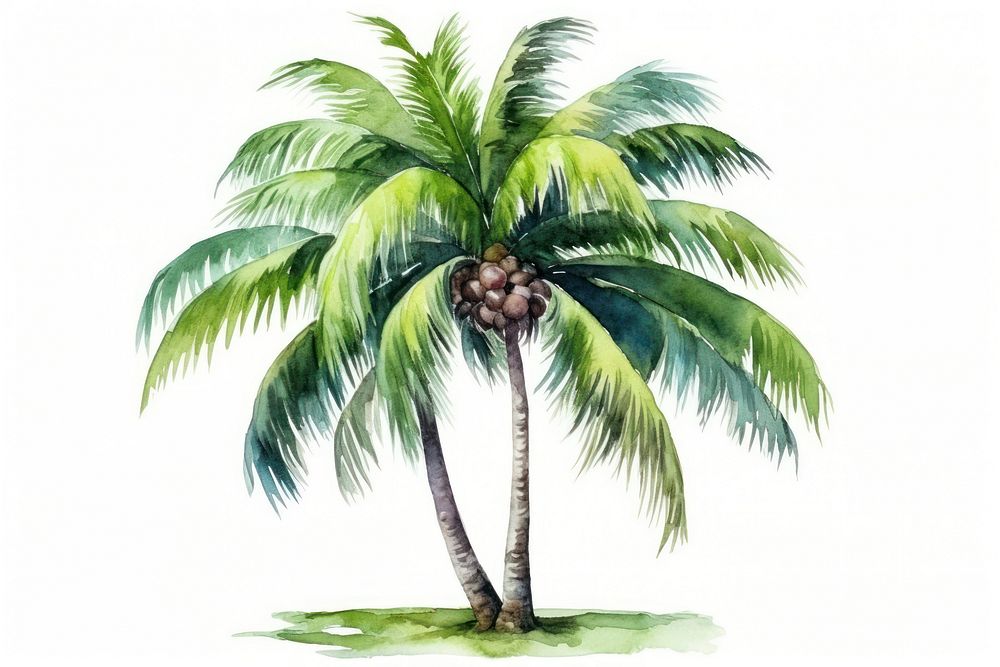 Coconut tree plant arecaceae. AI generated Image by rawpixel.
