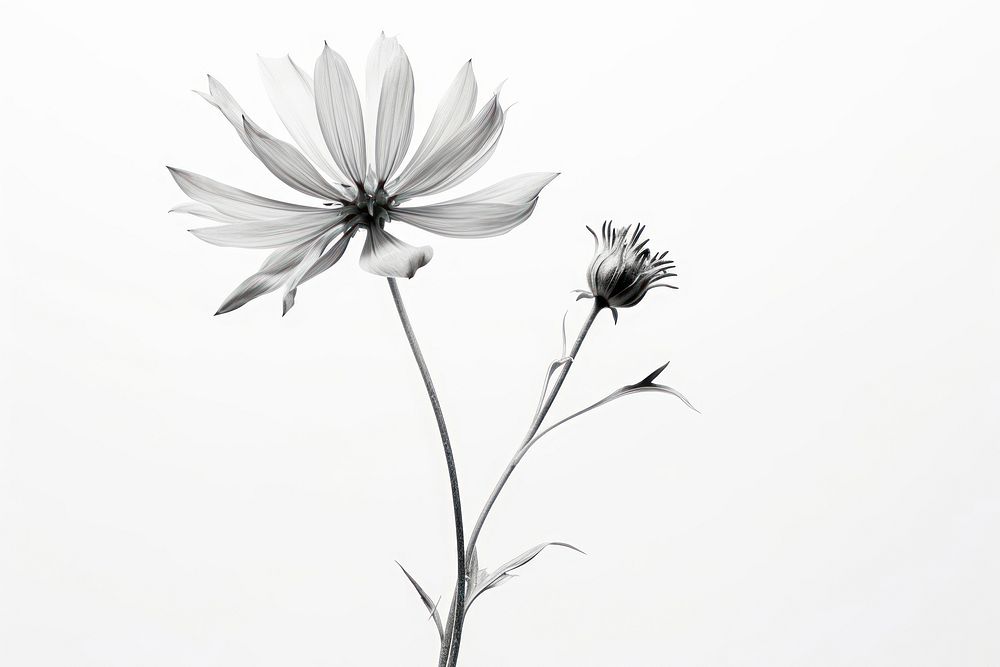 Flower petal plant white. 