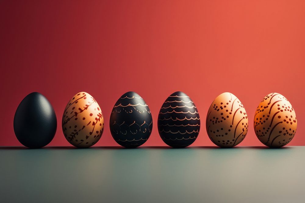 Egg easter arrangement celebration. AI generated Image by rawpixel.