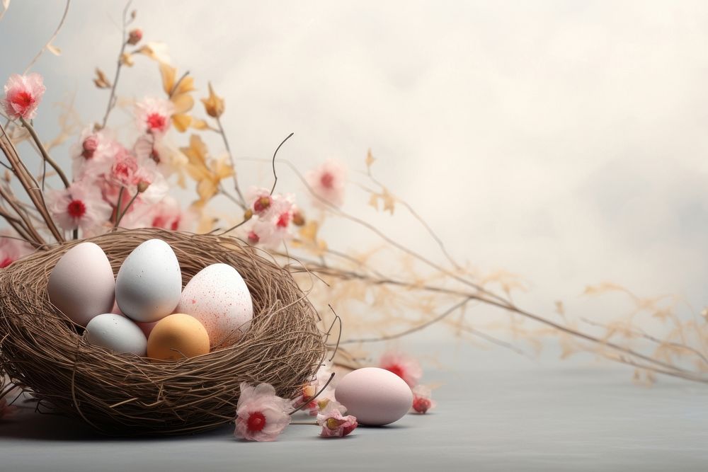Flower easter plant egg. AI generated Image by rawpixel.