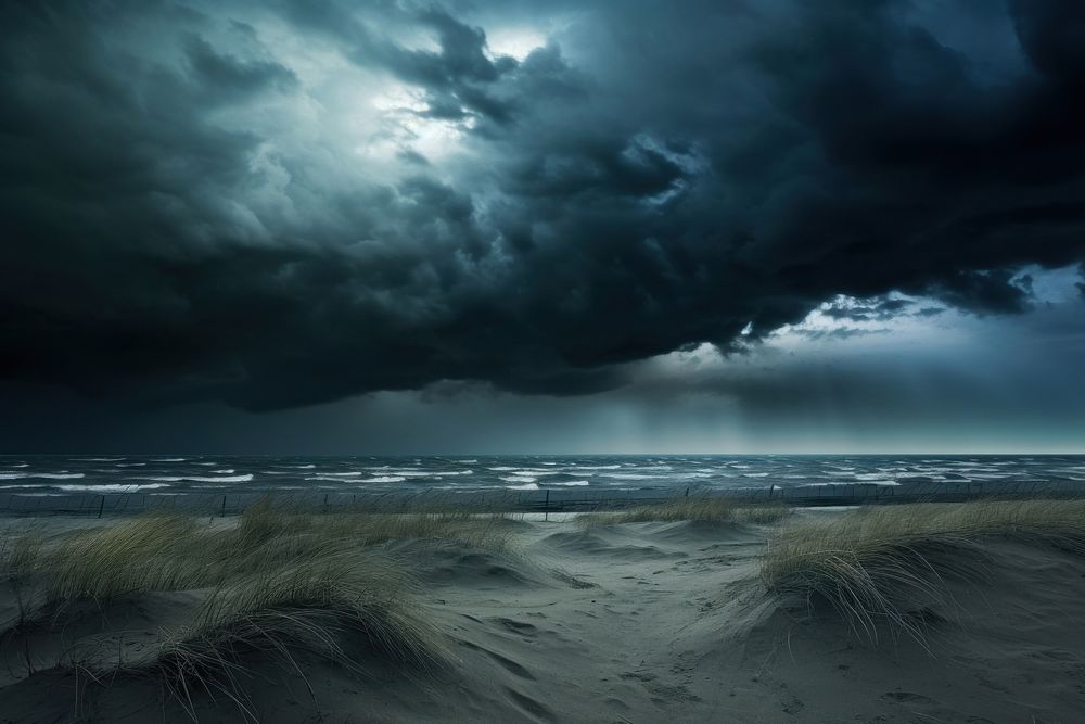 Storm sky landscape outdoors. AI generated Image by rawpixel.