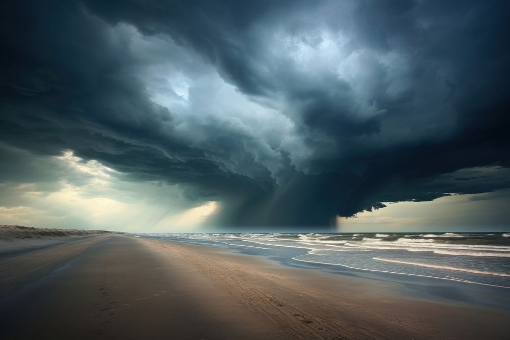 Storm sky landscape outdoors. AI generated Image by rawpixel.