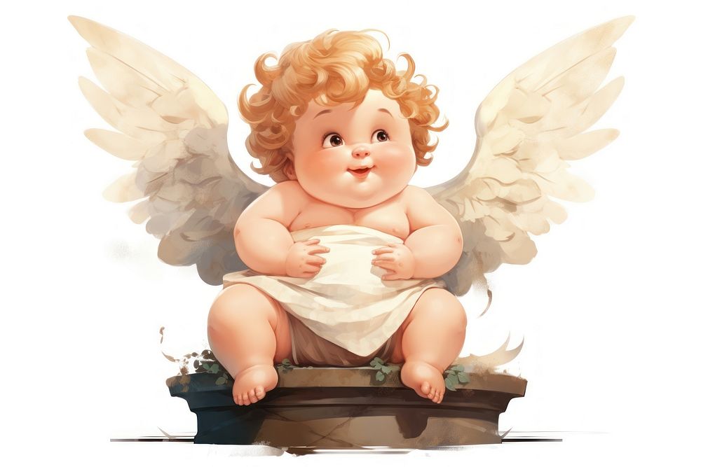 Angel cute toy representation. AI generated Image by rawpixel.