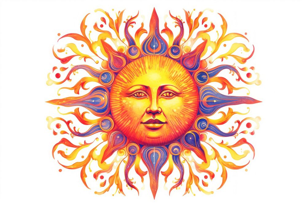 Download Vibrant and Energetic Sun Artwork PNG Online - Creative Fabrica