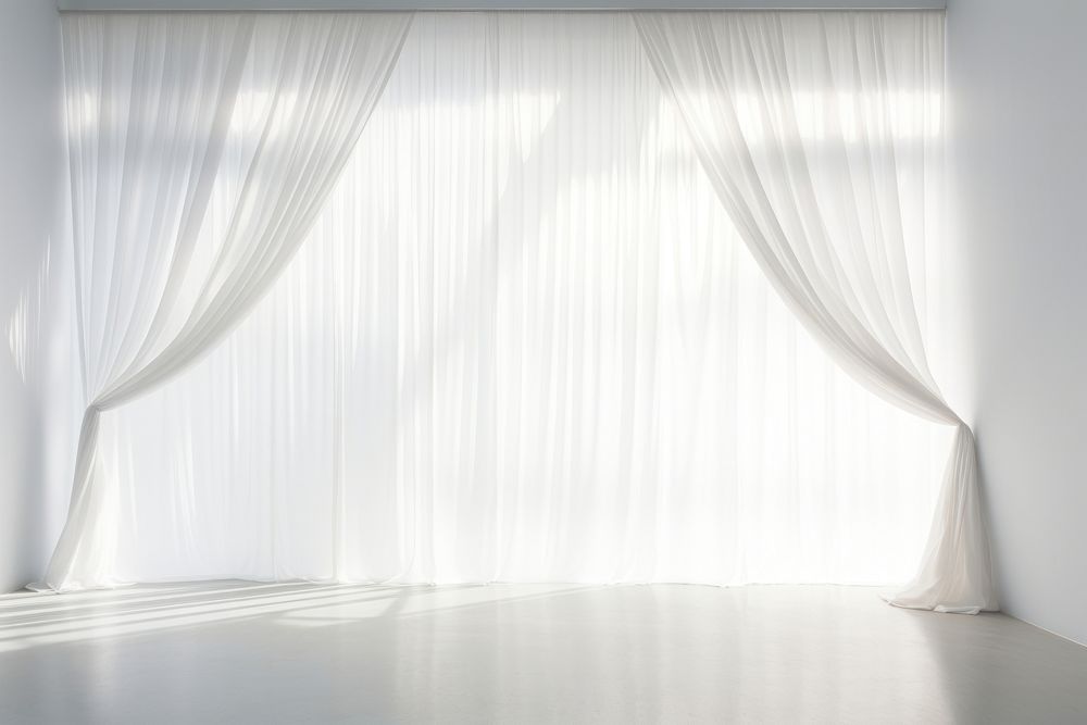 Curtain backgrounds light white. AI generated Image by rawpixel.