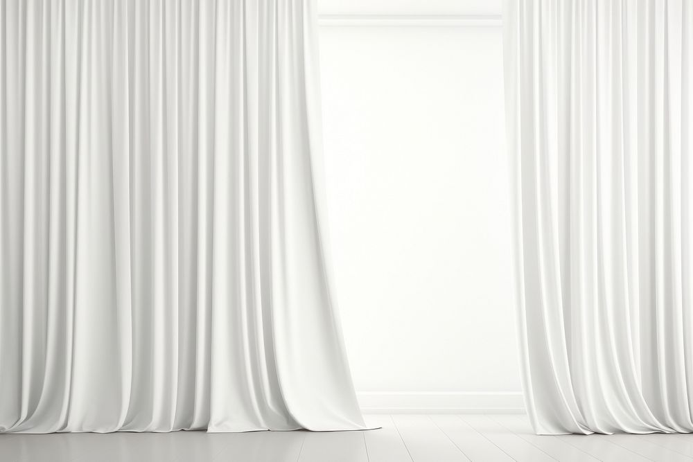 Curtain white backgrounds wall