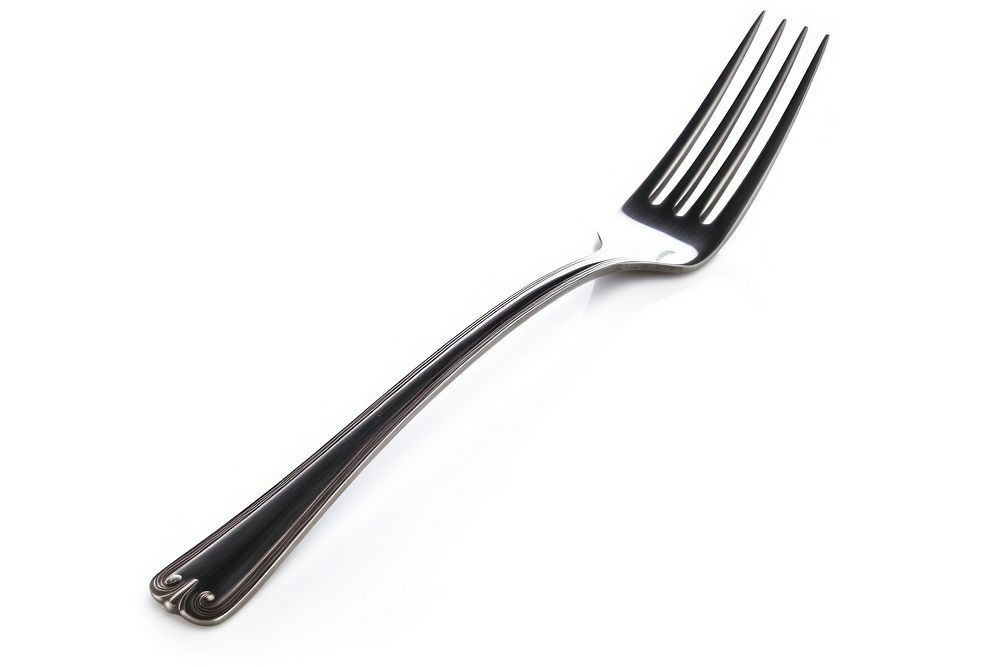 Fork white background silverware simplicity. AI generated Image by rawpixel.
